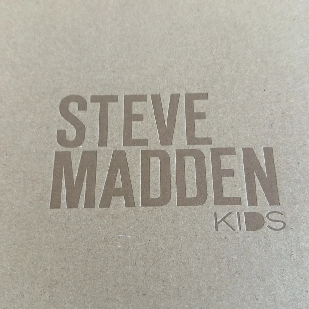 Steve Madden silver Rhinestone Wedge Kids Shoes size 4